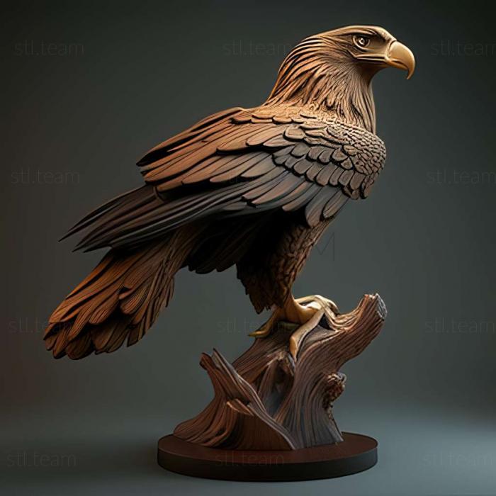 eagle on stand